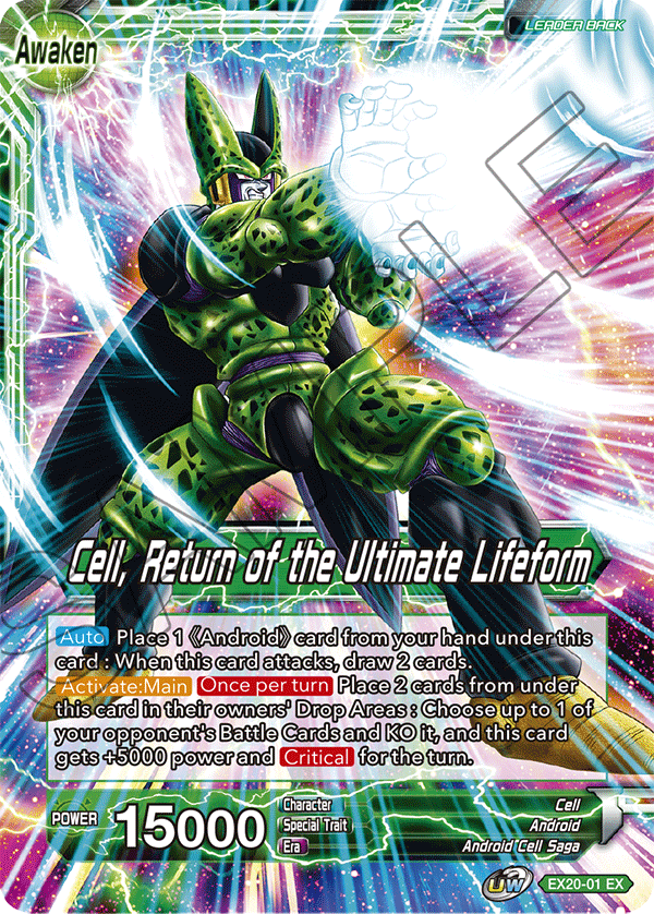 Cell // Cell, Return of the Ultimate Lifeform - Expansion Deck Box Set 20: Ultimate Deck 2022 - Expansion Rare - EX20-01