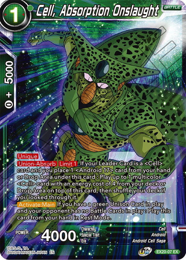 Cell, Absorption Onslaught - Expansion Deck Box Set 20: Ultimate Deck 2022 - Expansion Rare - EX20-07