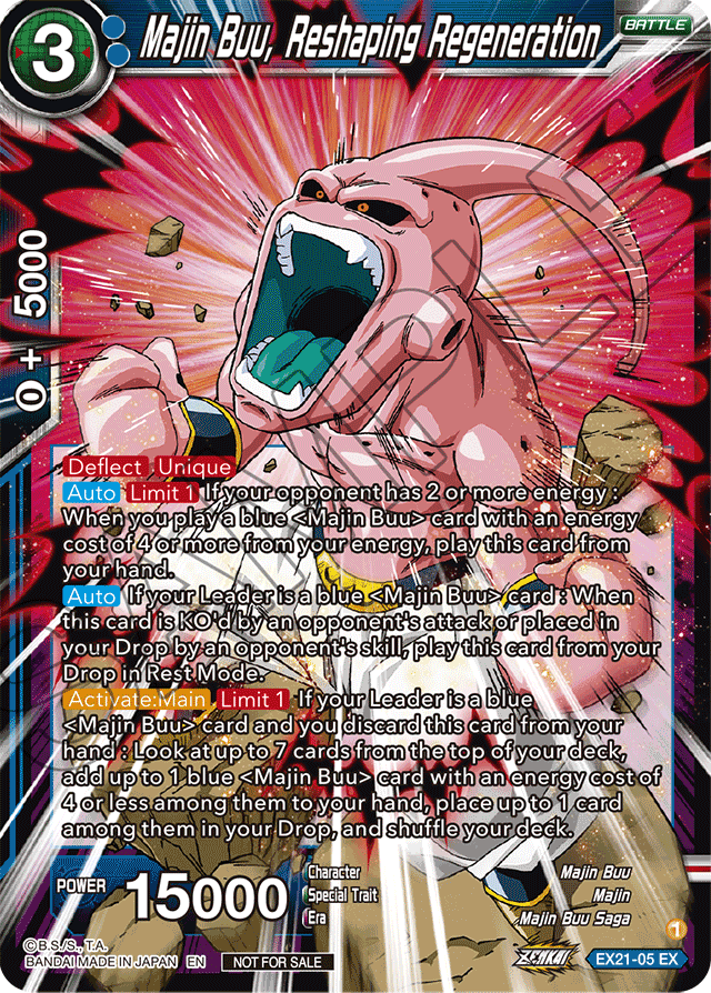 Majin Buu, Reshaping Regeneration - 5th Anniversary Set - Expansion Rare - EX21-05