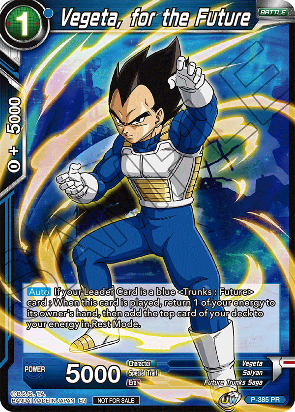 Vegeta, for the Future (Tournament Pack Vol. 8) - Tournament Promotion Cards - Promo - P-385