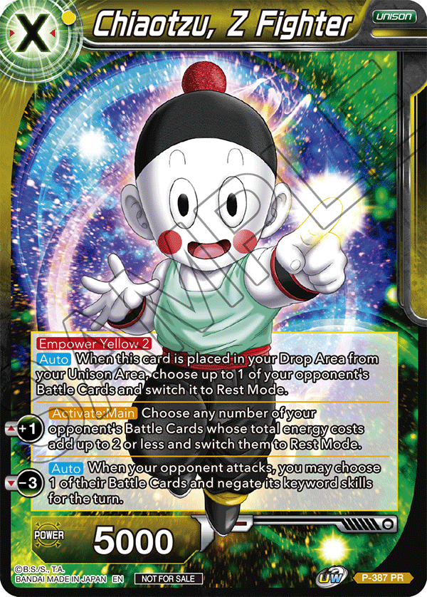 Chiaotzu, Z Fighter (Tournament Pack Vol. 8) - Tournament Promotion Cards - Promo - P-387