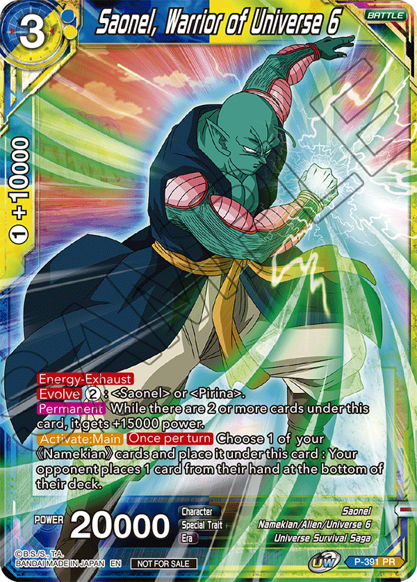 Saonel, Warrior of Universe 6 (Tournament Pack Vol. 8) - Tournament Promotion Cards - Promo - P-391