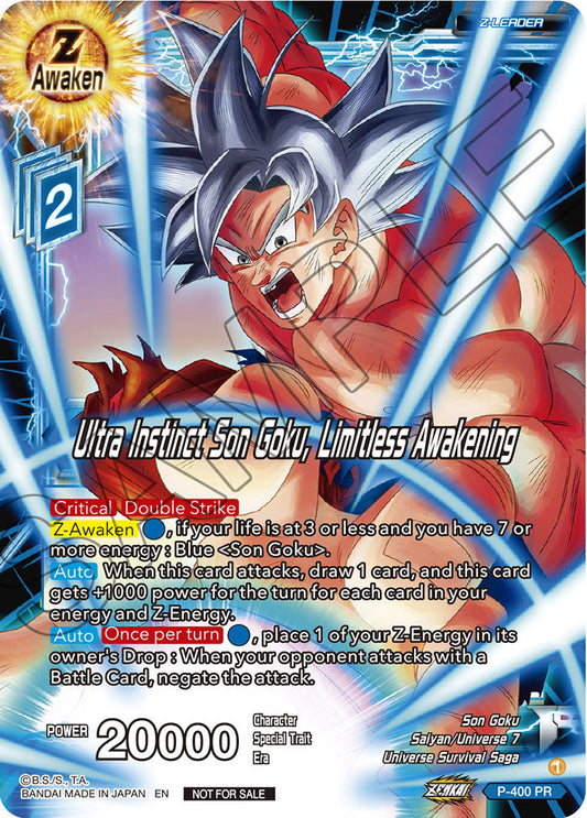Ultra Instinct Son Goku, Limitless Awakening - Promotion Cards - Promo - P-400