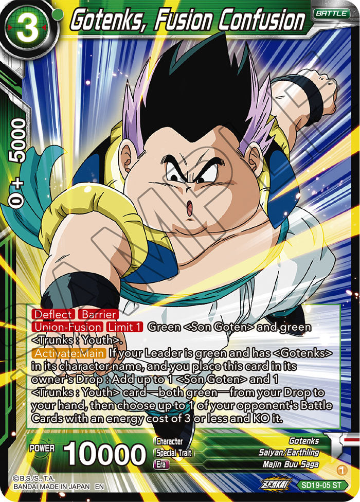 Gotenks, Fusion Confusion - Dawn of the Z-Legends - Starter Rare - SD19-05