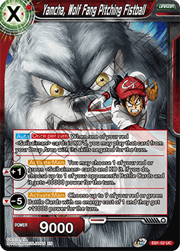 Yamcha, Wolf Fang Pitching Fistball - Battle Evolution Booster - Uncommon - EB1-02