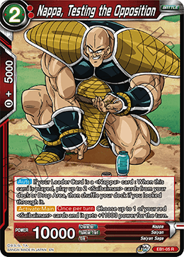 Nappa, Testing the Opposition - Battle Evolution Booster - Rare - EB1-05