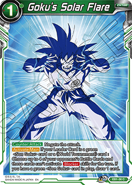 Goku's Solar Flare - Battle Evolution Booster - Common - EB1-36