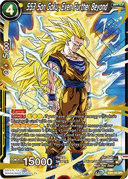 SS3 Son Goku, Even Further Beyond - Battle Evolution Booster - Super Rare - EB1-43