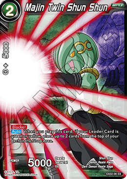 Majin Twin Shun Shun (Foil) - Expansion Deck Box Set 02: Dark Demon's Villains - Expansion Rare - EX02-06