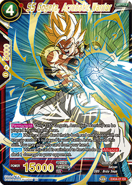 SS Gogeta, Acrobatic Warrior (Gold Stamped) - Mythic Booster - Common - EX04-01