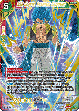 SSB Gogeta, Resonant Explosion (Gold Stamped) - Mythic Booster - Uncommon - EX04-03
