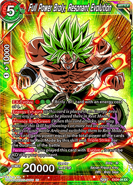 Full Power Broly, Resonant Evolution - Expansion Deck Box Set 04: Unity of Saiyans - Expansion Rare - EX04-04