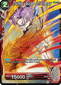 Trunks, Surge of Energy - Special Anniversary Set - Expansion Rare - EX06-01