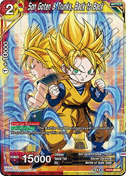 Son Goten & Trunks, Back to Back - Expansion Deck Box Set 09: Saiyan Surge - Expansion Rare - EX09-05