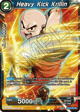 Heavy Kick Krillin - Expansion Deck Box Set 10: Namekian Surge - Expansion Rare - EX10-01