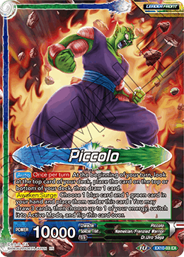 Piccolo // Son Gohan & Piccolo, Surge of Consciousness - Revision Pack 2020 - Expansion Rare - EX10-03