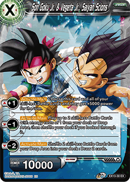 Son Goku Jr. & Vegeta Jr., Saiyan Scions - Special Anniversary Set 2020 - Expansion Rare - EX13-30