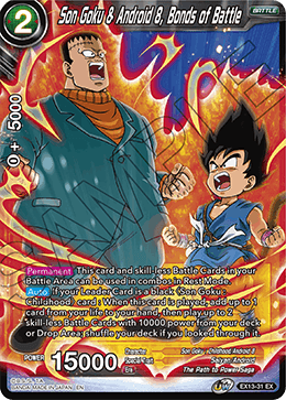 Son Goku & Android 8, Bonds of Battle - Special Anniversary Set 2020 - Expansion Rare - EX13-31