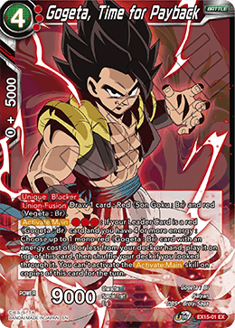 Gogeta, Time for Payback - Expansion Deck Box Set 15: Battle Enhanced - Expansion Rare - EX15-01
