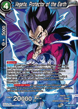 Vegeta, Protector of the Earth - Expansion Deck Box Set 15: Battle Enhanced - Expansion Rare - EX15-02