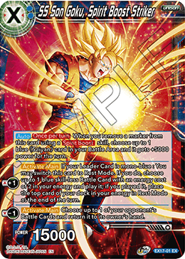 SS Son Goku, Spirit Boost Striker - Expansion Deck Box Set 17: Saiyan Boost - Expansion Rare - EX17-01