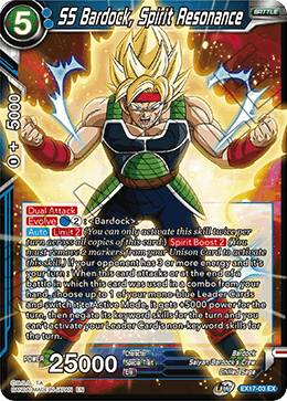 SS Bardock, Spirit Resonance - Expansion Deck Box Set 17: Saiyan Boost - Expansion Rare - EX17-03