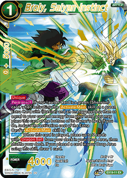Broly, Saiyan Instinct - Special Anniversary Set 2021 - Expansion Rare - EX19-11