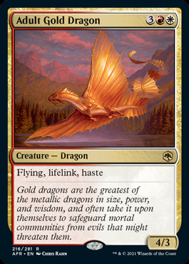 Adult Gold Dragon - Adventures in the Forgotten Realms - R - 216