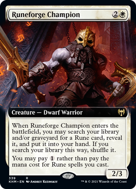 Runeforge Champion (Extended Art) - Kaldheim - R - 339