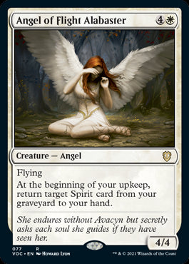 Angel of Flight Alabaster - Commander: Innistrad: Crimson Vow - R - 77
