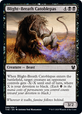 Blight-Breath Catoblepas - Theros Beyond Death - C - 86