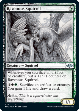 Ravenous Squirrel (Showcase) - Modern Horizons 2 - U - 375