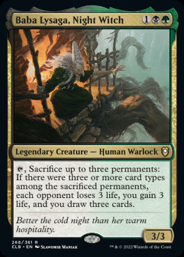 Baba Lysaga, Night Witch - Commander Legends: Battle for Baldur's Gate - R - 266
