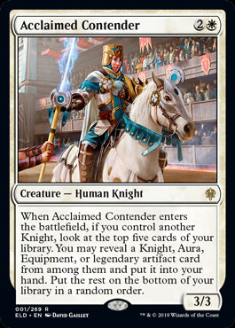 Acclaimed Contender - Throne of Eldraine - R - 1
