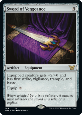 Sword of Vengeance - Commander: Kamigawa: Neon Dynasty - R - 164