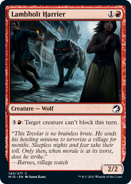 Lambholt Harrier - Innistrad: Midnight Hunt - C - 145