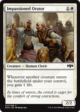 Impassioned Orator - Ravnica Allegiance - C - 12