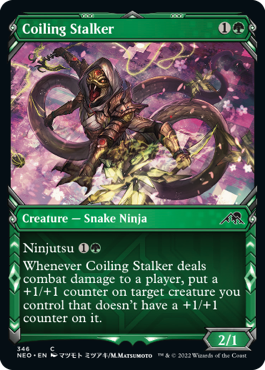 Coiling Stalker (Showcase) - Kamigawa: Neon Dynasty - C - 346