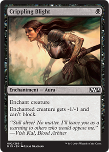 Crippling Blight - Magic 2015 (M15) - C - 92