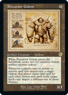 Precursor Golem (Schematic) - The Brothers' War: Retro Frame Artifacts - R - 105