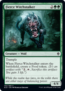 Fierce Witchstalker - Throne of Eldraine - C - 154