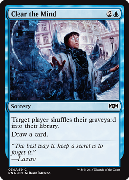 Clear the Mind - Ravnica Allegiance - C - 34