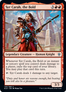 Syr Carah, the Bold - Throne of Eldraine - U - 145
