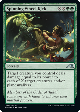 Spinning Wheel Kick - Kamigawa: Neon Dynasty - U - 207