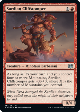 Sardian Cliffstomper - The Brothers' War - U - 151