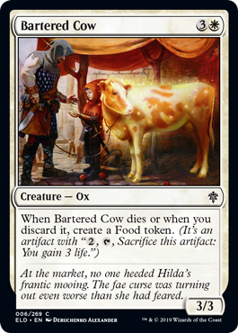 Bartered Cow - Throne of Eldraine - C - 6