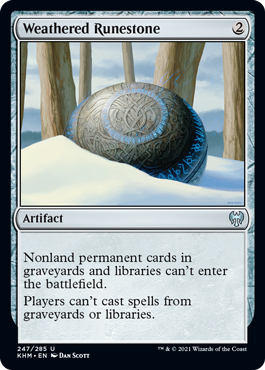 Weathered Runestone - Kaldheim - U - 247