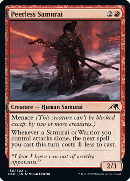 Peerless Samurai - Kamigawa: Neon Dynasty - C - 156