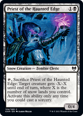 Priest of the Haunted Edge - Kaldheim - C - 104