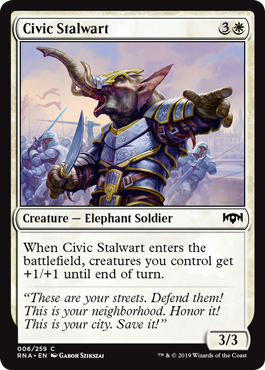 Civic Stalwart - Ravnica Allegiance - C - 6